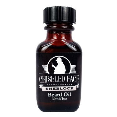 Beard Oil - Sherlock, 1oz - Chiseled Face